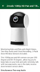 Zmodo 2 way audio camera 2025