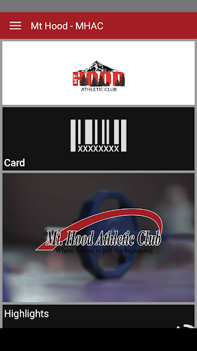 Mt Hood Athletic Club Screen 2
