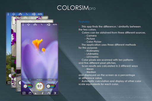 Android application Colorsim Pro screenshort