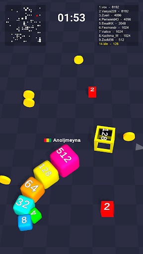 Cube Arena 2048: Merge Numbers 3