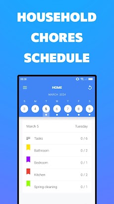 Household chores schedule appのおすすめ画像1