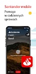 screenshot of Santander mobile