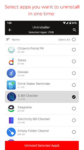 Android application Apps Uninstaller screenshort