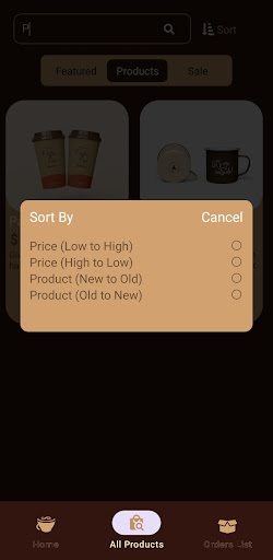 Coffee Shop Screen 3