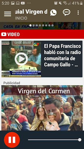 Android application Fm Virgen del Carmen 99.9 Cam screenshort