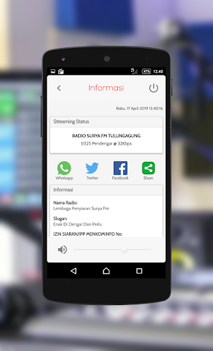Radio Surya FM - Tulungagung Screen 2