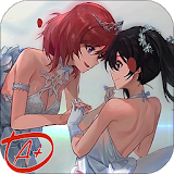 Girls Wedding Anime LWP icon