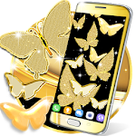 Cover Image of Download Gold butterfly live wallpaper  APK