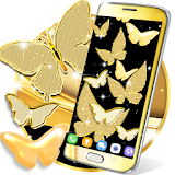 Gold butterfly live wallpaper icon