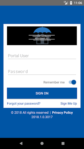 Android application Chappan Insurance screenshort
