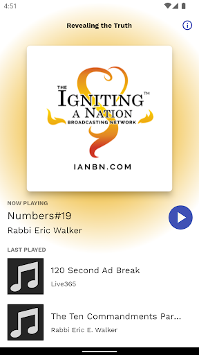 Android application Igniting a Nation screenshort
