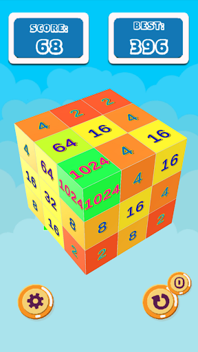 Android application 2048 3D screenshort
