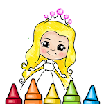 Princess Coloring Book Glitter Apk