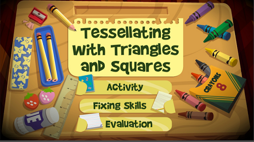 Android application Tessellating Triangle & Square screenshort