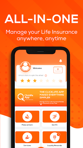 Android application Clicklife screenshort