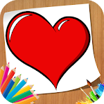 Cover Image of ダウンロード How to Draw Love - Learn Drawi  APK