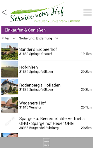 Service vom Hof Screen 2