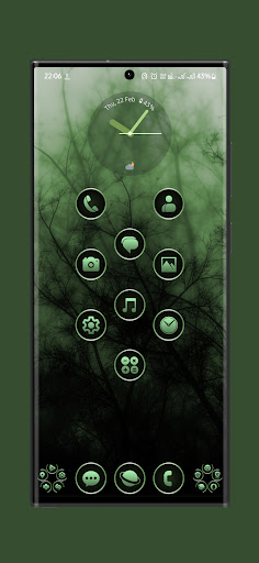 Screenshot of Gothic Forest Green Icons