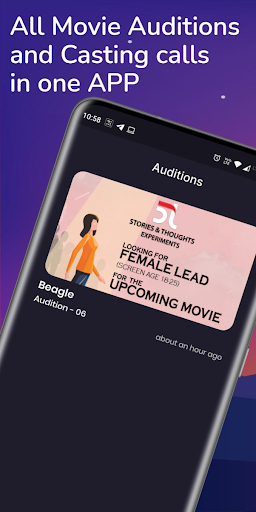 Android application GetClap - Casting & Audition screenshort