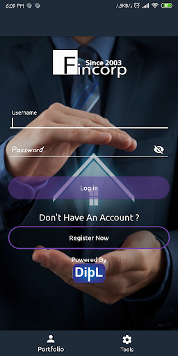 Android application Fincorp Online screenshort