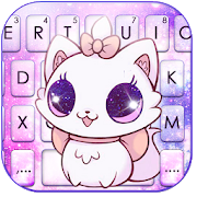 Cute Kitty Galaxy Keyboard Theme