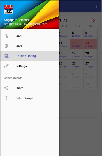 Singapore Calendar 2022  screenshots 1