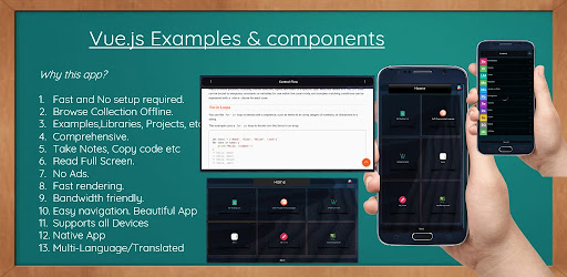 Vue.js Examples and Components Android App