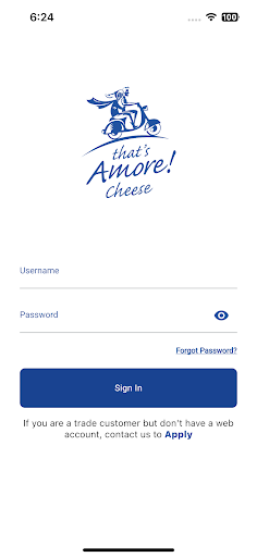 Android application That's Amore Cheese screenshort