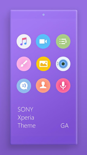 COLOR™ Theme | Purple XPERIA Screen 2