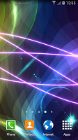 screenshot of Neon Waves Live Wallpaper