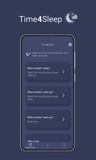 Android application Time4Sleep: Sleep Cycles screenshort