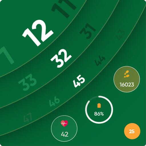 Green Curve Stylish Watch Face Download on Windows