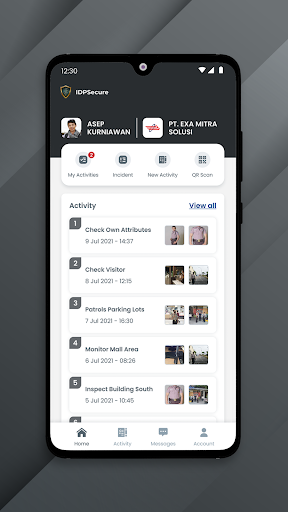 IDPSecure - Security Guard App Screen 2