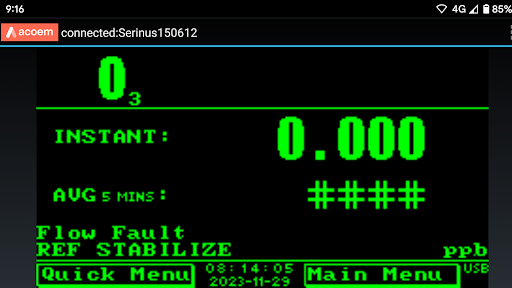 Acoem Serinus Remote Screen 2
