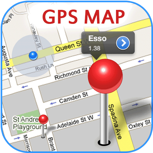 GPS Map Navigation Route Find