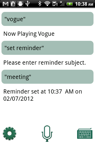 Screenshot of Voice Answer Lite