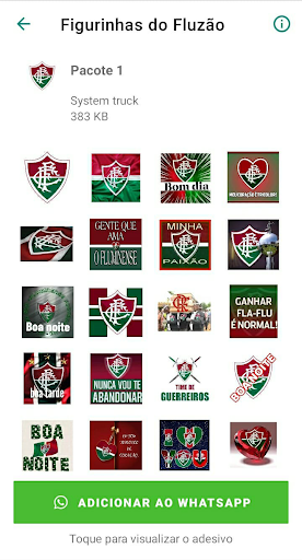 Android application Figurinhas do Fluminense screenshort