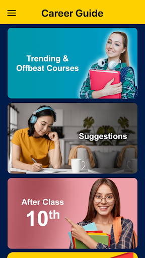 Android application Career Guide After Schooling screenshort