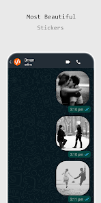 Screenshot 5 Romantic Stickers - SticMoji android