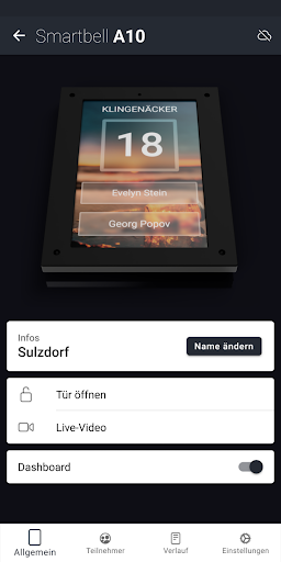 Android application Smartbell A10 screenshort