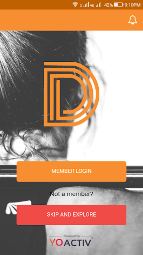 Android application App for gym screenshort