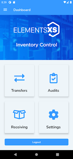 Elements XS Inventory Control Screen 2