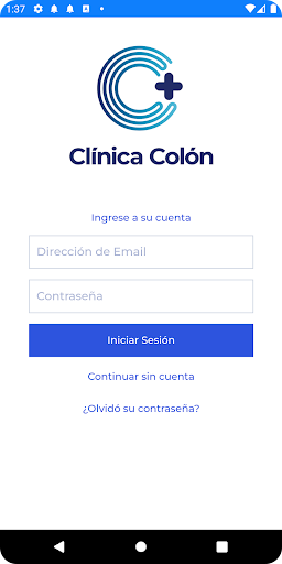 Android application Clínica Colon Turnos screenshort