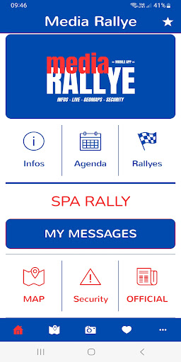 Android application MEDIA RALLYE screenshort