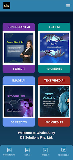 Android application WhalesAI screenshort