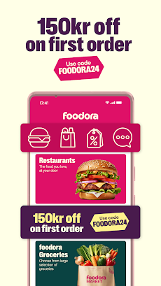 foodora Norway - Food Deliveryのおすすめ画像1