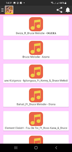 Bruce Melodie Songs Screen 3