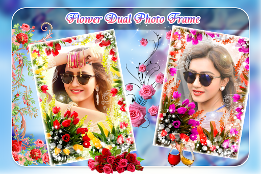 Flower Dual Photo Frame