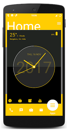 Screenshot of Analog Clock Launcher -Applock