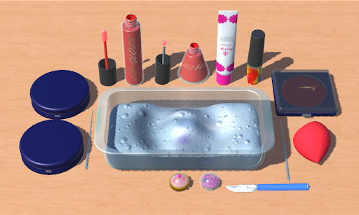 Android application Makeup Slime Game! Relaxation screenshort
